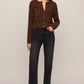 Z Supply Medina Leopard Cardigan- Burnt Umber