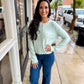 Z Supply Medina Cozy Cardigan- Mint Julep