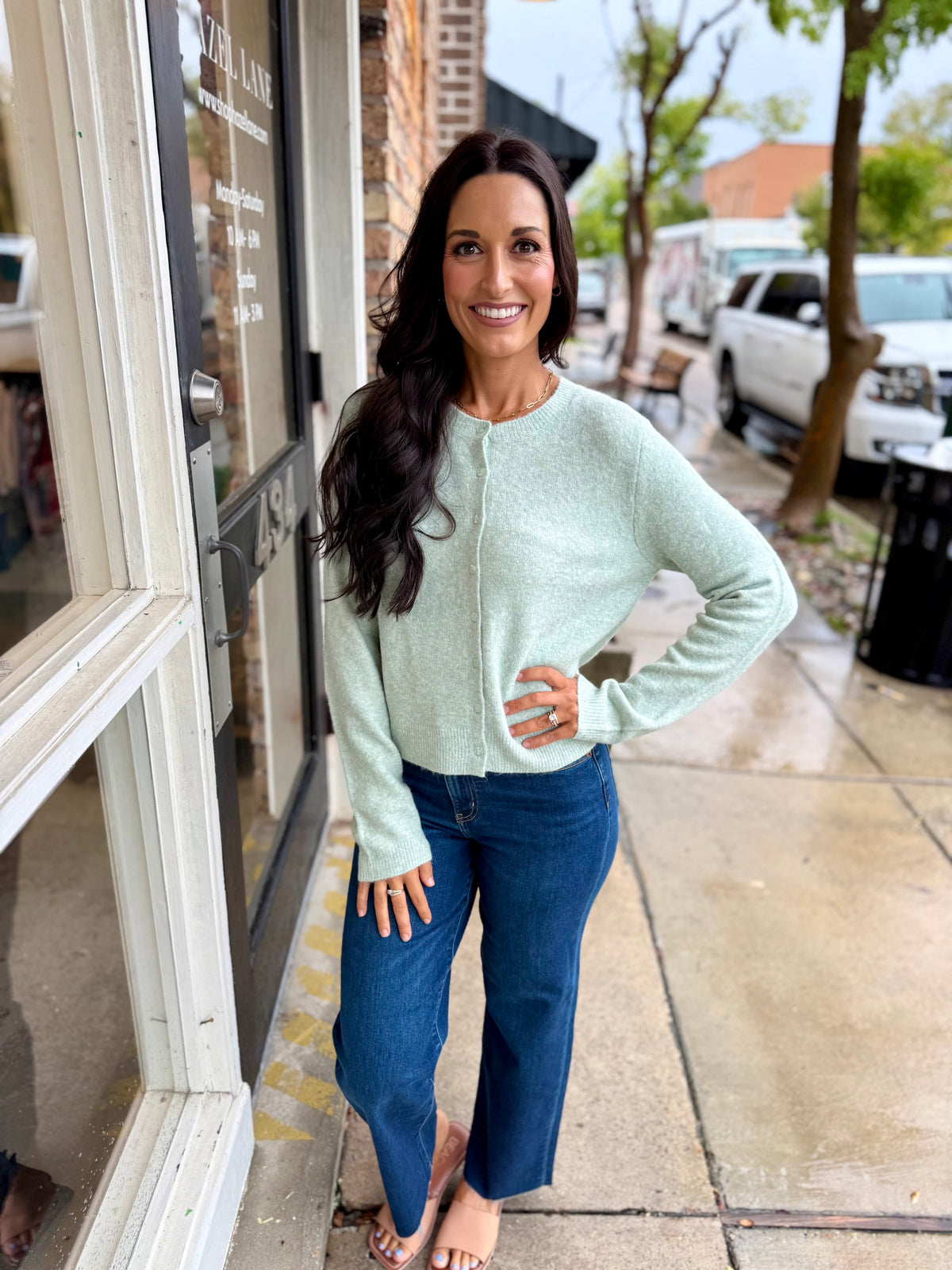 Z Supply Medina Cozy Cardigan- Mint Julep