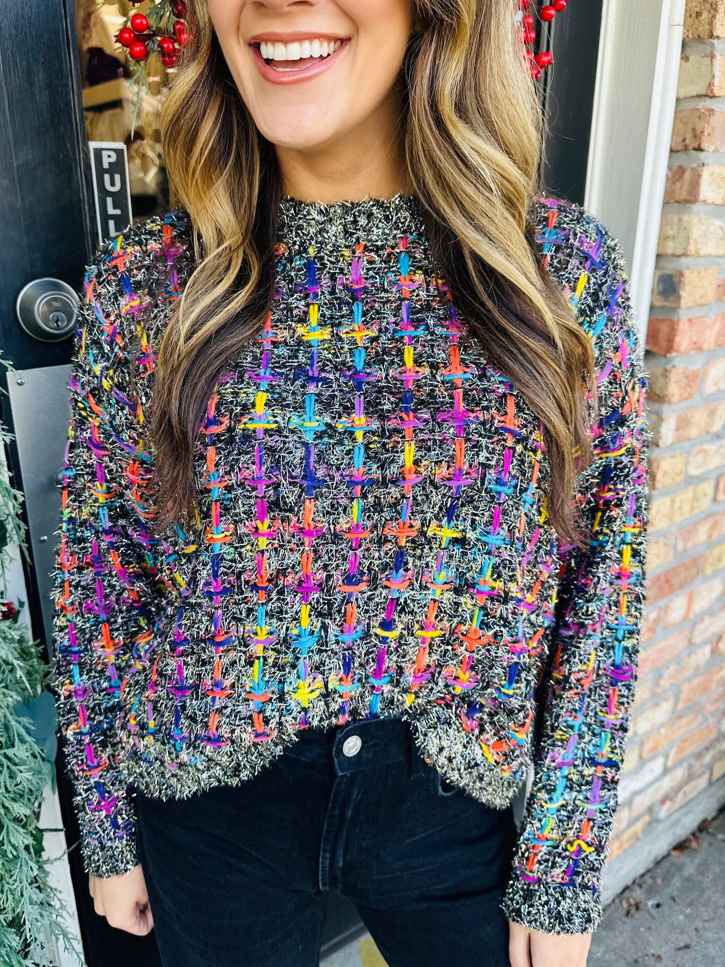 Mallard Holiday Sweater- Black