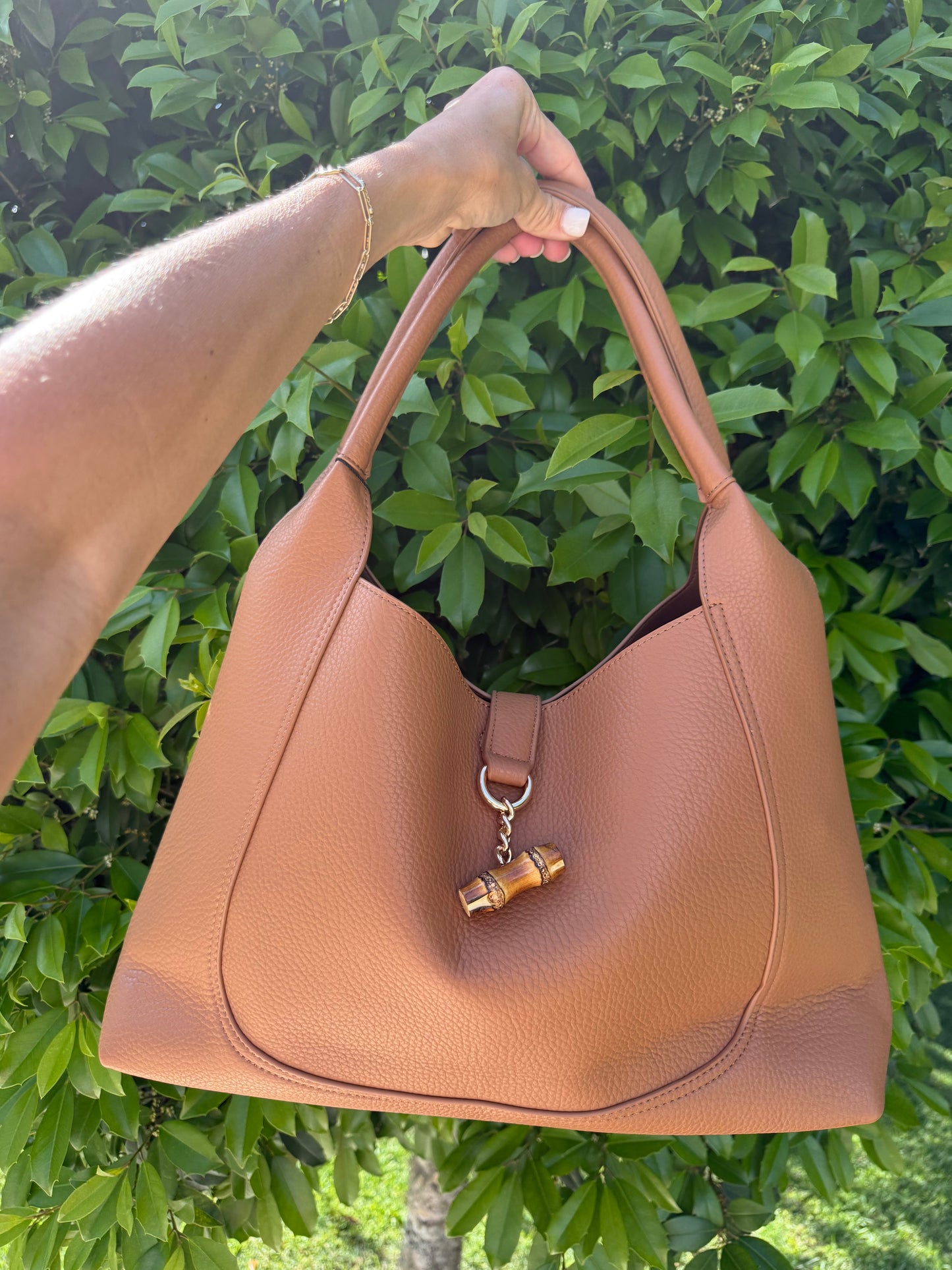 Milan Hobo Tote- Camel