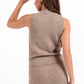 Brianna Sweater Tank- Taupe