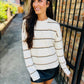 Specht Striped Crewneck Sweater- Ivory