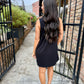 Z Supply New Light Textured Mini Dress- Black