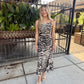 Adella Maxi Dress- Caramel Zebra