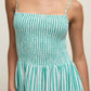 Z Supply Bayside Striped Maxi Dress- Green