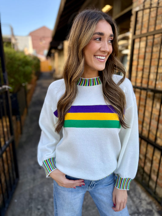 Poydras MG Pin Stripe Sweater
