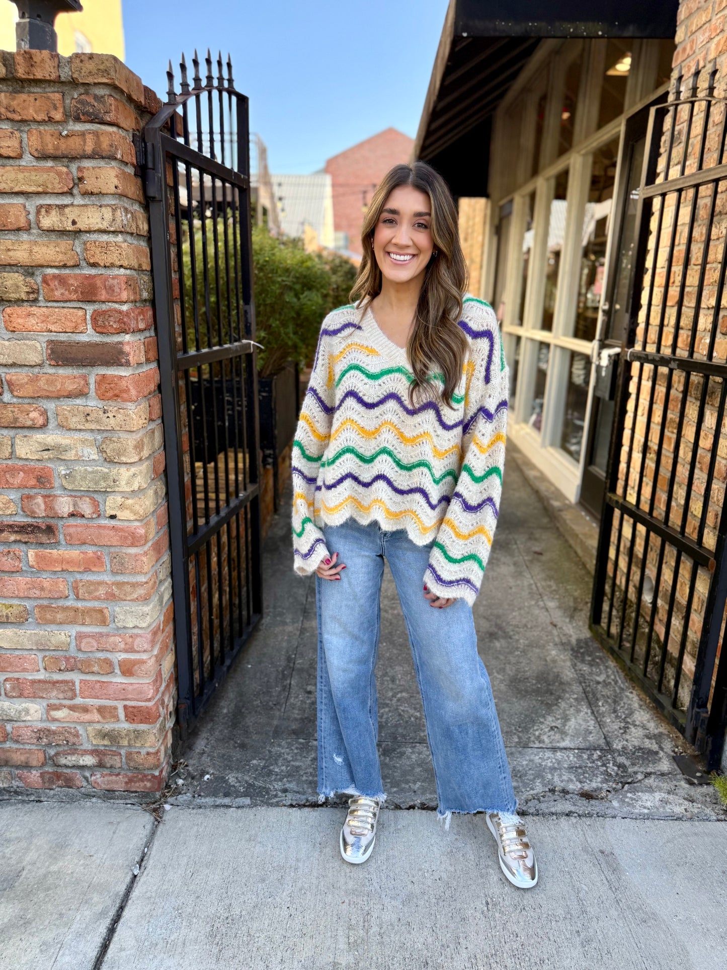 Selma Wavy Stripe MG Sweater