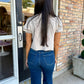 Pepita Puff Sleeve Cardigan-Lt. Mocha