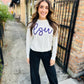 LSU Rhinestone Script Sweater