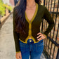 Arwen Cardigan- Dark Olive