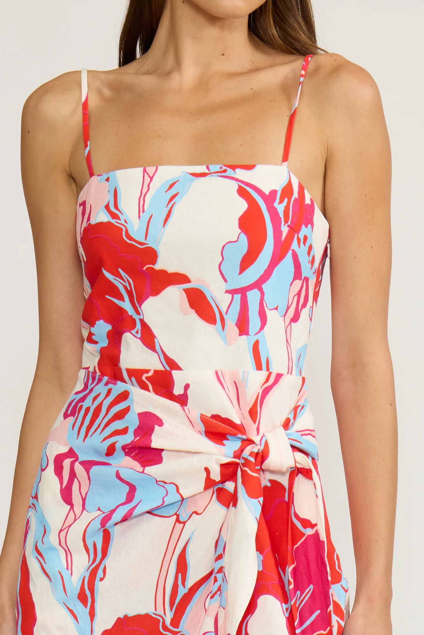 Samantha Mini Wrap Dress- Multi