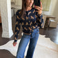 Astra Horse Cardigan- Navy