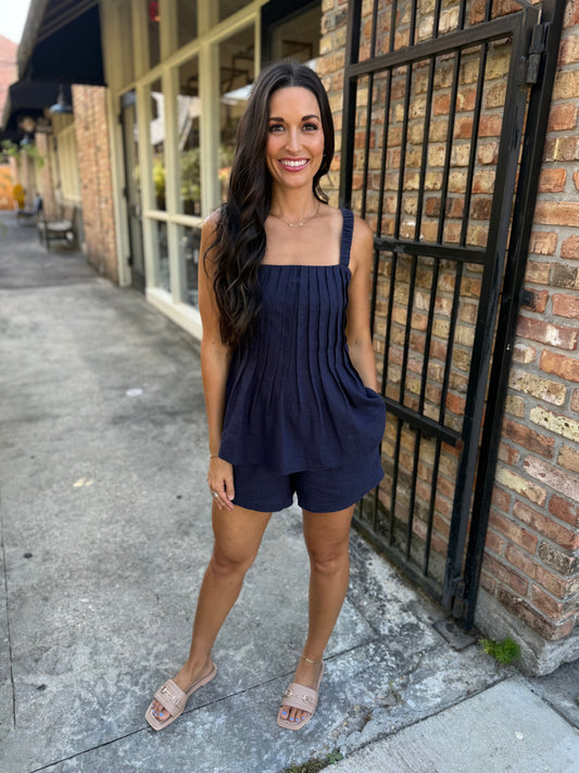 Sarai 2 PC Set- Navy