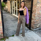 Mica Cropped Sweater- Dusty Lavender