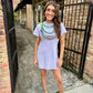 Mardi Gras Bead Dress- Lavender