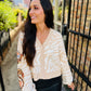 Tiger on Tiger Cardigan- Ivory