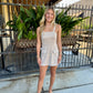 Well Romper- Taupe Greige