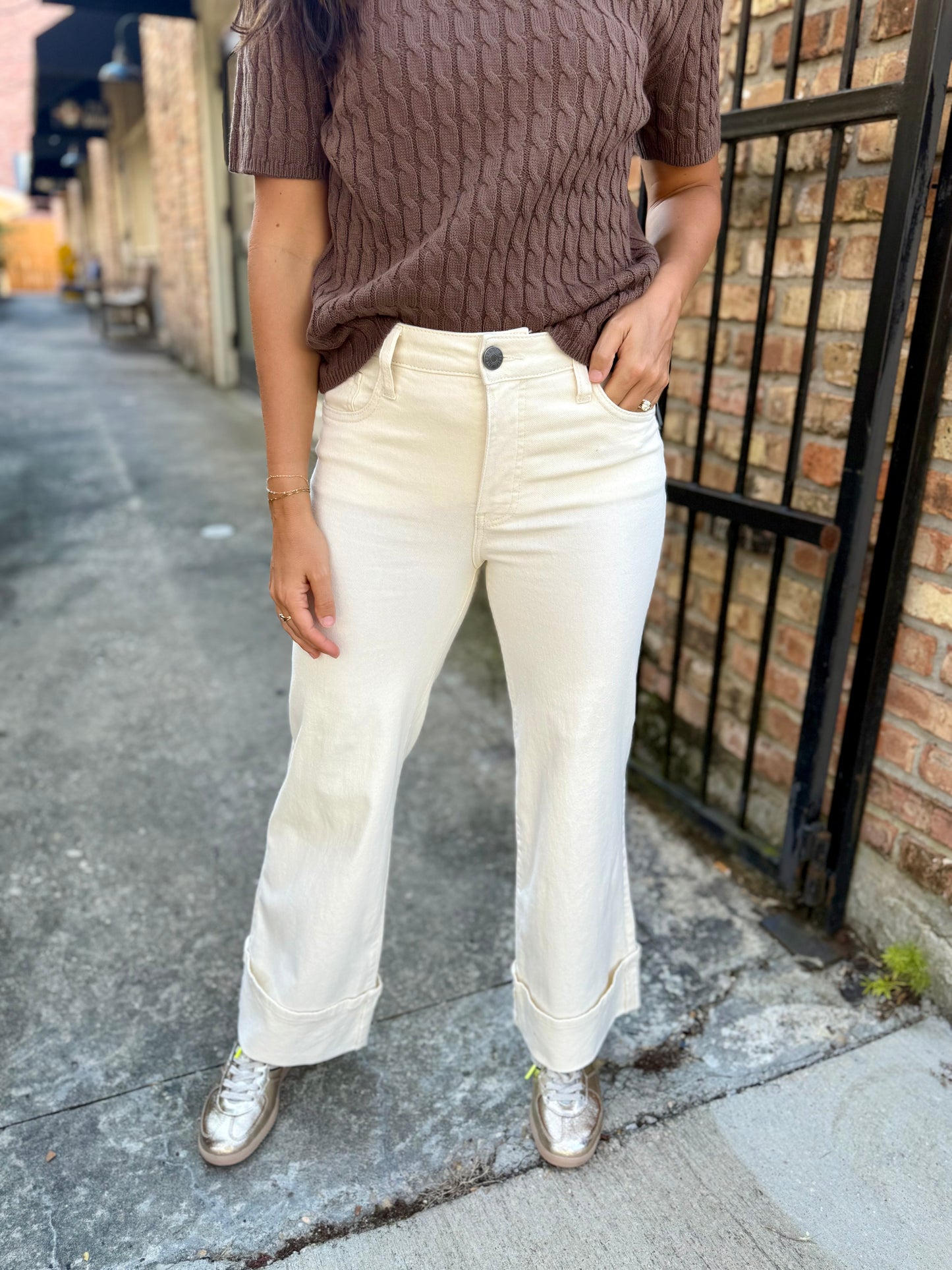 Meg (Candle) HR Wide Leg Denim