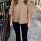 Fallow Flared Sweater Top- Camel