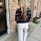 Astra Horse Cardigan- Navy