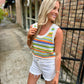 Sylvia Stripe Sweater Vest- Multi