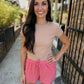 Z Supply Perfect Linen Short- Gelato