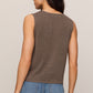 Z Supply Syd Sweater Vest- Pebble Coast