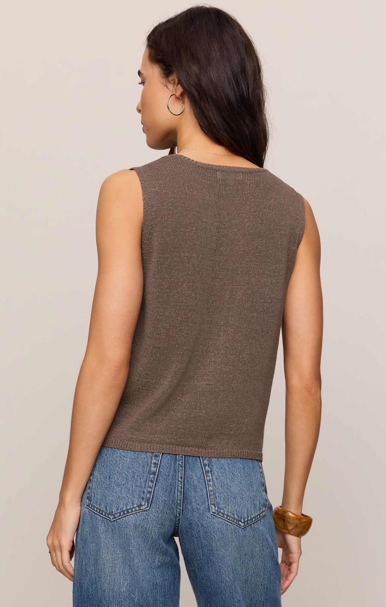 Z Supply Syd Sweater Vest- Pebble Coast