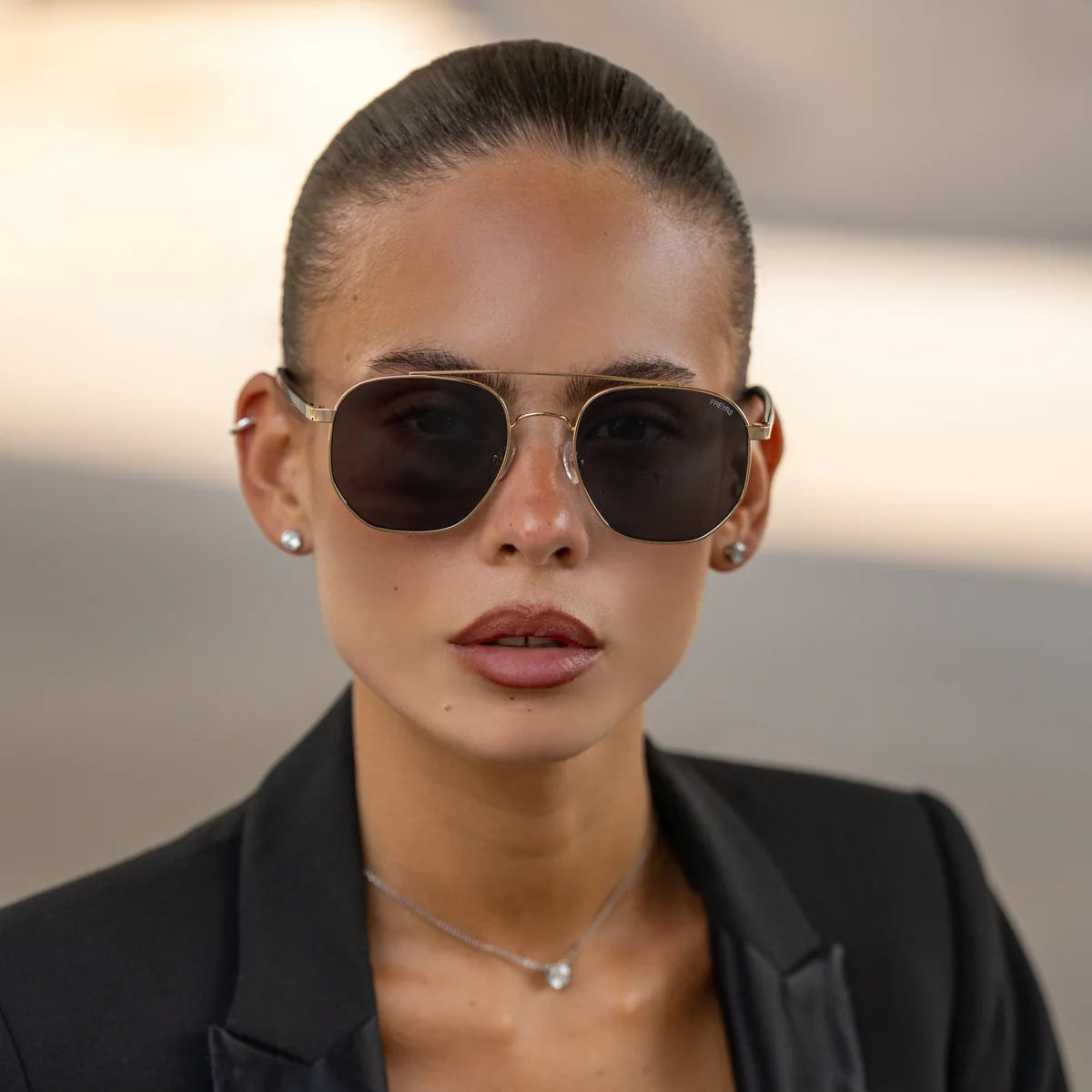 Sunglasses- Austin- Gold/Brown (205-2)