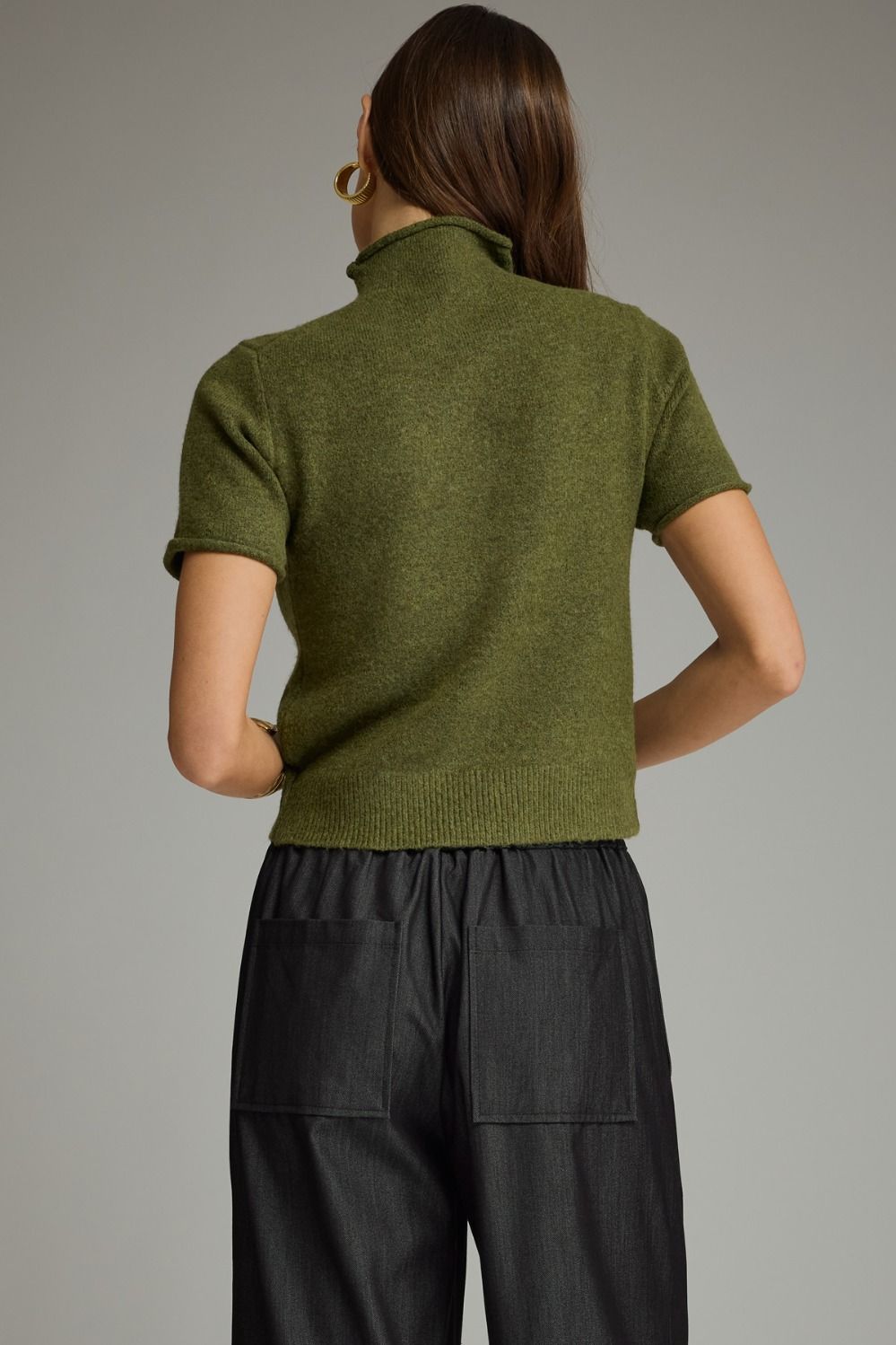 Brandon Sweater Top- Olive
