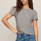 Z Supply Junie Slub Tee- Classic H Grey