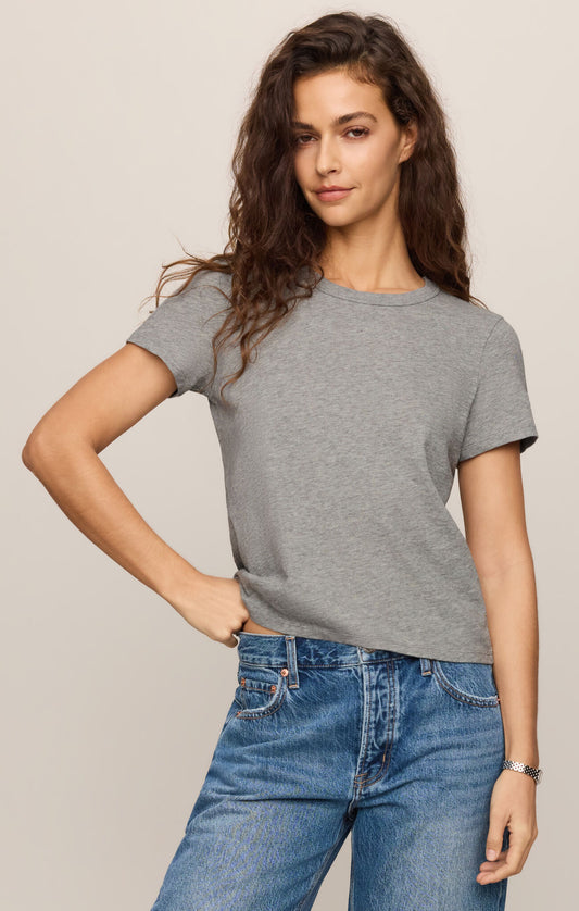 Z Supply Junie Slub Tee- Classic H Grey