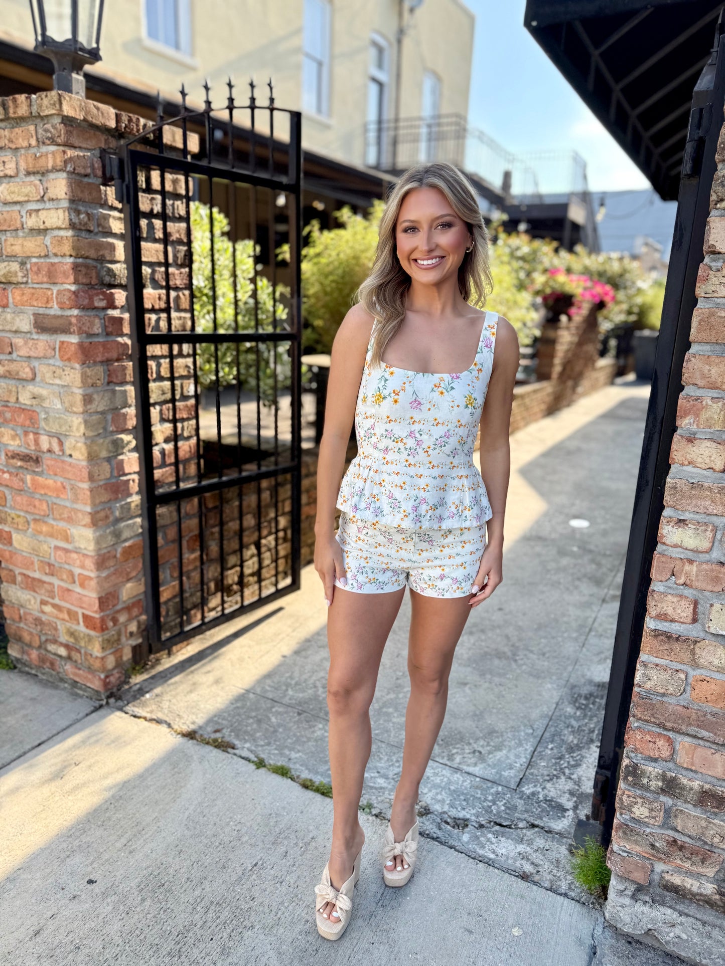 Marlee Floral Peplum Top