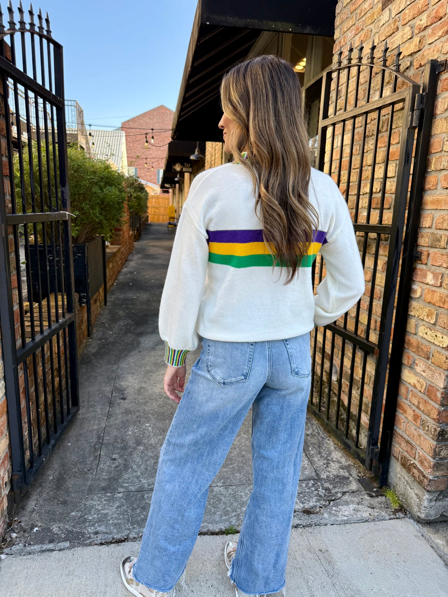 Poydras MG Pin Stripe Sweater