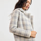 Marlo Plaid Coat- Ivory Multi