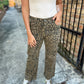 Meg (Wood) HR Wide Leg Denim- Leopard