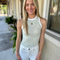 Astra Racerback Tank- Lemon Stripe
