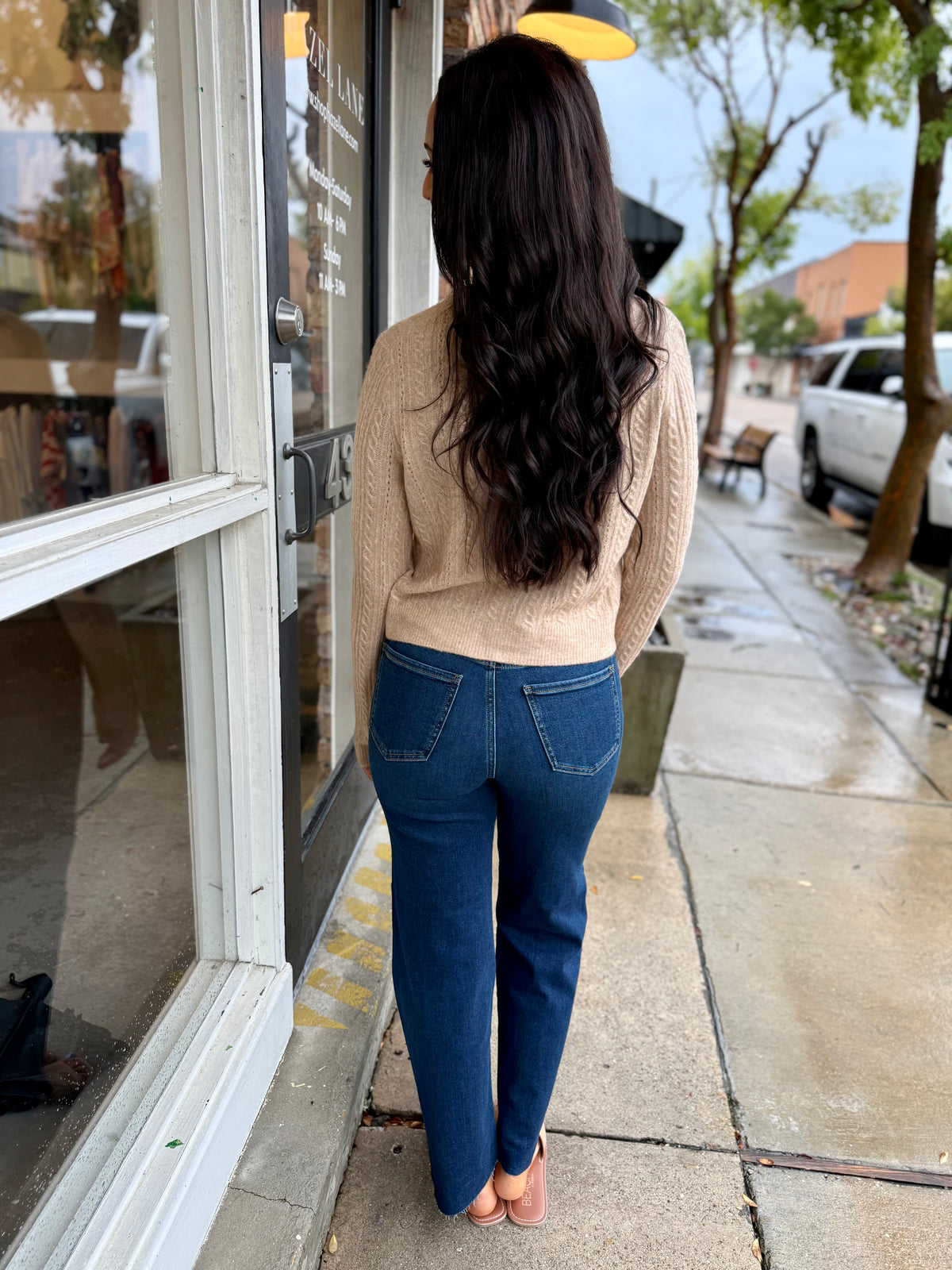Z Supply Medina Pointelle Cardigan- Macaroon