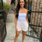 Davis Striped Shorts- Pink