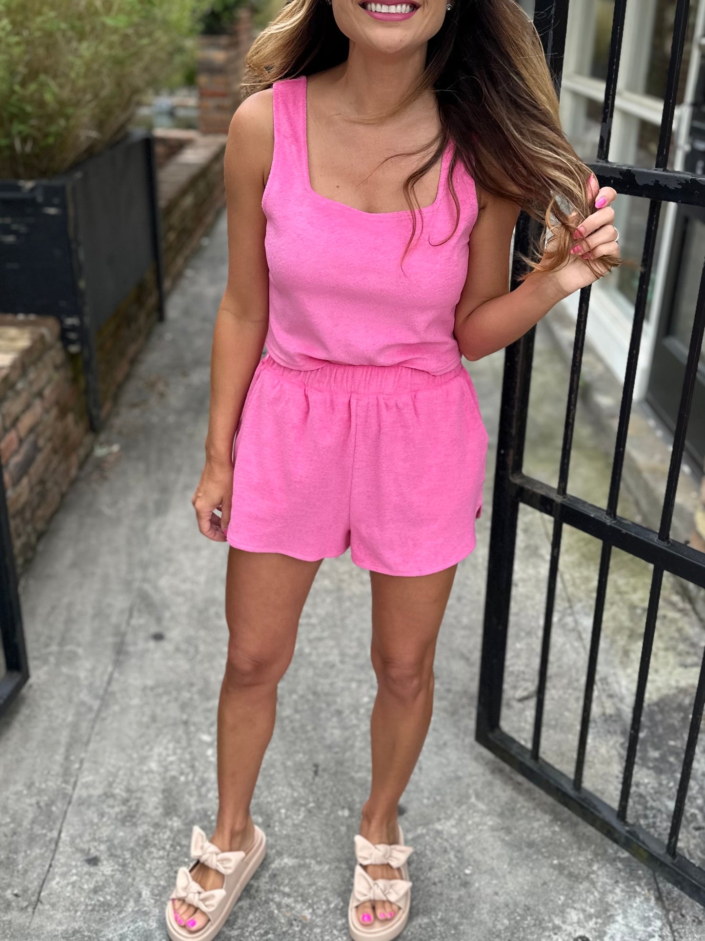 Totally Terry Shorts- Pink