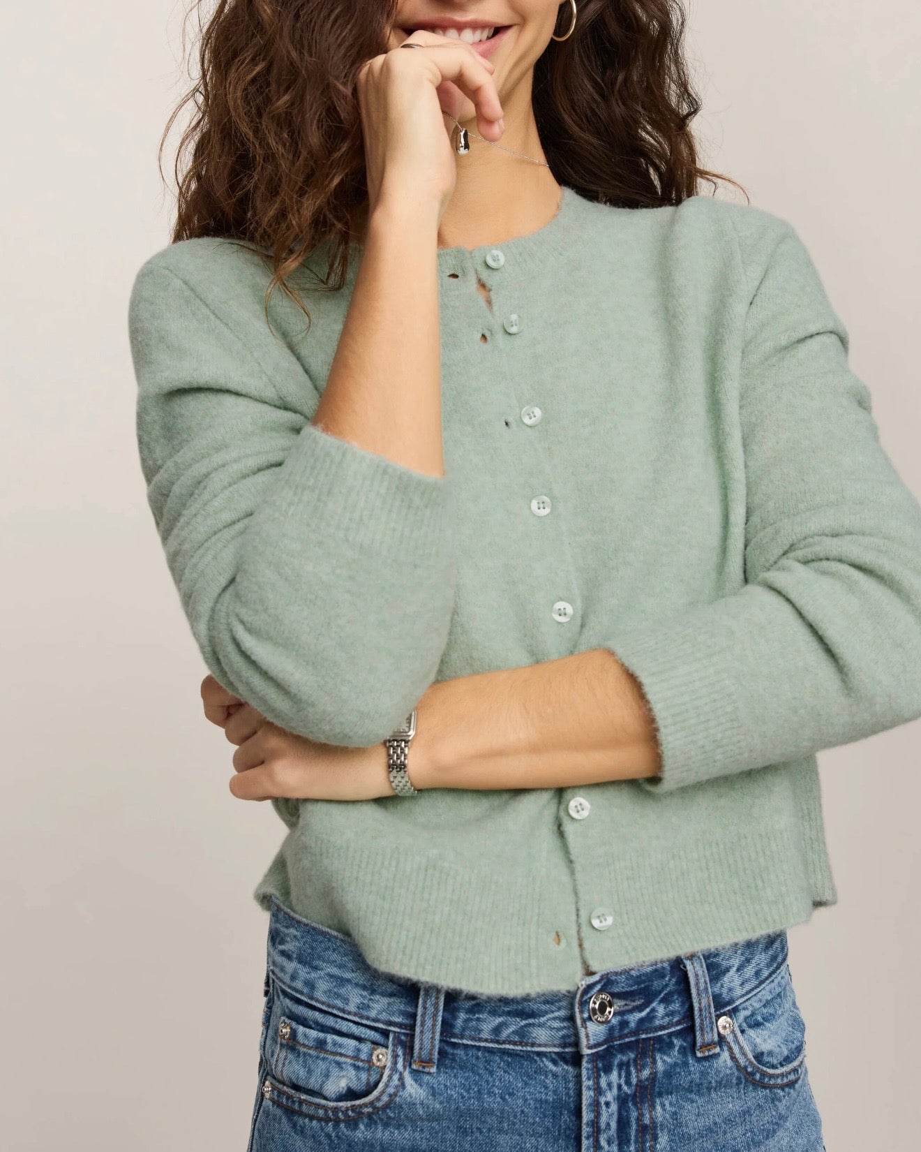Z Supply Medina Cozy Cardigan- Mint Julep