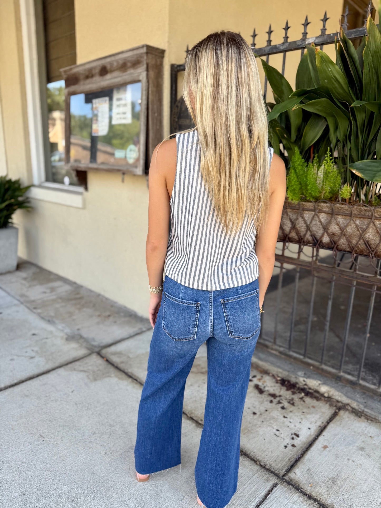 Z Supply Sloane Striped Top- Eclipse