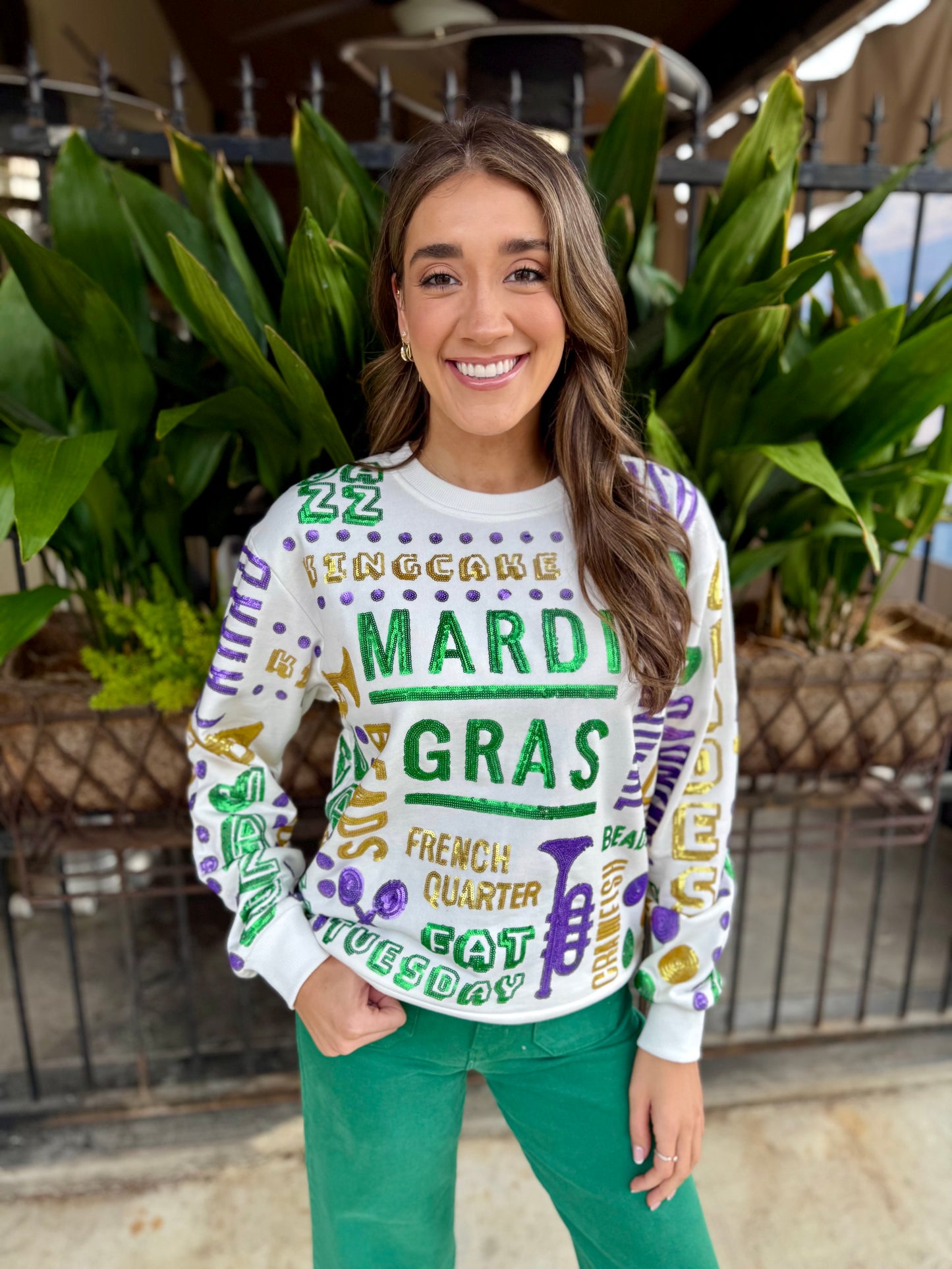 All Things Mardi Gras Sweater