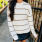 Specht Striped Crewneck Sweater- Ivory