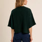 Fallow Flared Sweater Top- Green