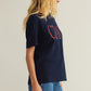 Z Supply Ciao Boyfriend Tee- Navy