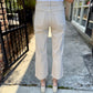 Olivia (White Swan) HR Wide Leg Jeans