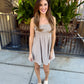 Eastern Plaid Smocked Mini Dress
