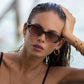 Sunglasses- Mia Crystal Brown (204-3)
